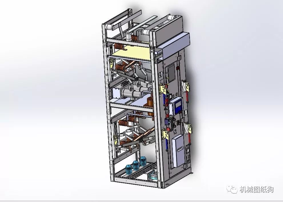 6-10KV電源開關柜三維模型圖Solidworks設計