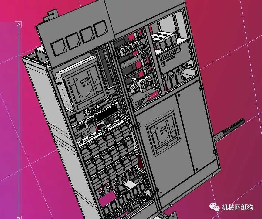 4KV 開關柜 IGS電氣柜模型三維繪圖格式