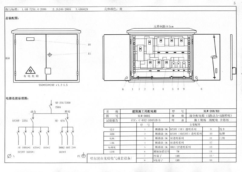 較完整的施工現場臨時用電配電箱(機柜)標準化配置圖集！